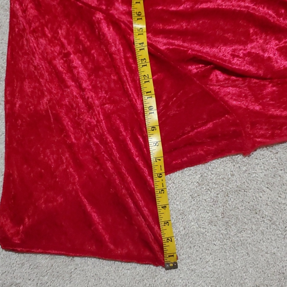 Long velvet flowy hoody cape - Picture 13 of 15